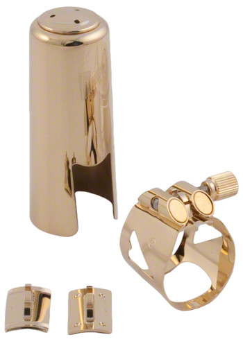 Vandoren LC07M Optimum Alto Sax Gilded Ligature & Cap