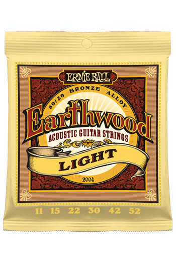 Ernie Ball Acoustic Guitar Earthwood 2004 Bronze Alloy Light 11-52