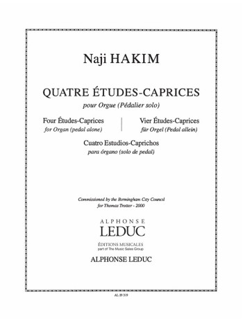 4 Etudes Caprices: Organ (Leduc)