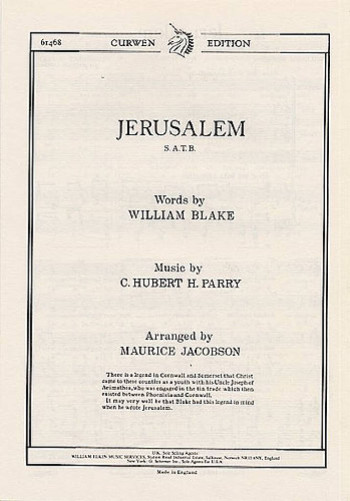 Jerusalem: Vocal SATB Choir And Piano