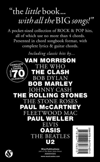 Little Black Songbook: 4 Chord Songs: 70 Classics: Lyrics & Chords