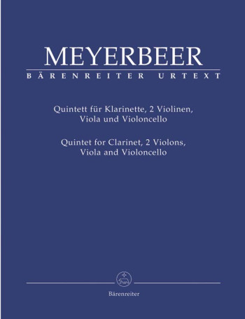 Meyerbeer: Quintet: Clarinet and Strings: Score and Parts