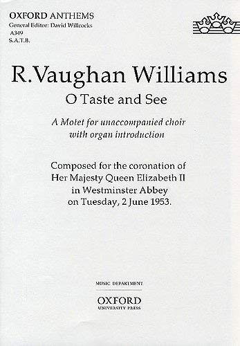 O Taste And See-Vocal-Ssa