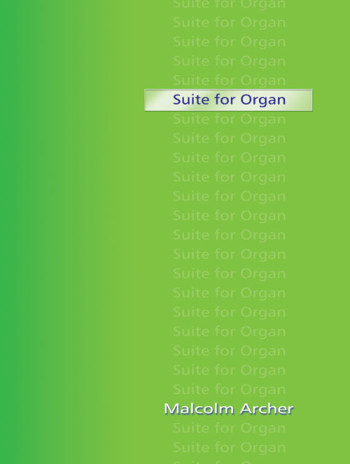 Suite For Organ (Mayhew)