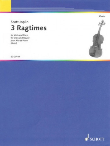 3 Ragtimes: Viola& Piano (Birtel) (Schott )