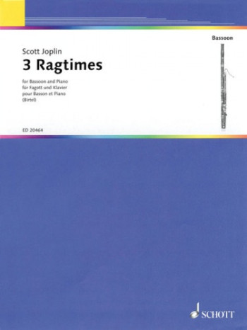 3 Ragtimes Bassoon & Piano (Schott)