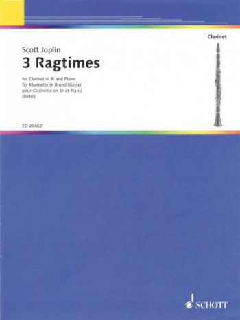 Scott Joplin 3 Ragtimes: Clarinet  & Piano