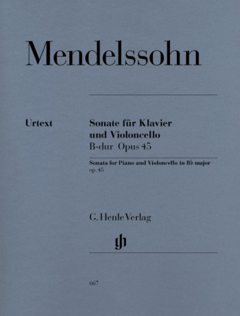 Sonata Bb Major Op.45: Cello & Piano (Henle)