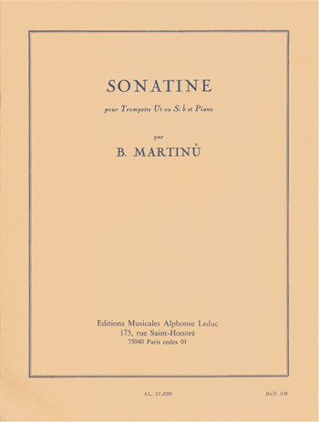 Sonatina For Trumpet & Piano (Leduc)