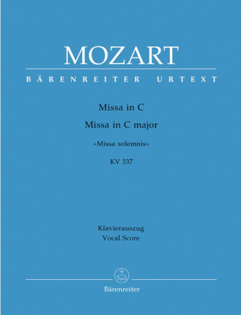 Missa Solemnis K337: Vocal Score Satb (Barenreiter)