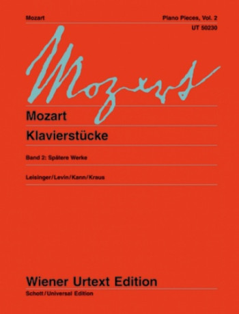 Klavierstucke: Piano Pieces Vol.2  (Wiener Urtext)