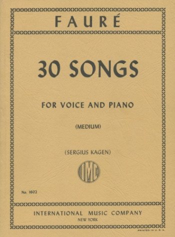 30 Songs: Vocal: Medium Voice & Piano