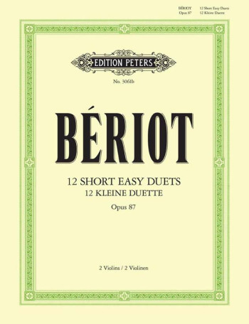 12 Short Easy Duets: Op87: Violin