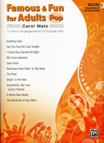 Famous and Fun For Adults Pop: Book 3: 11 Arrangements  Popular Hits