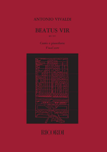 Beatus Vir: RV597: Vocal Score: (Psalm 111) In C (ed. B.Maderna) (Ricordi)