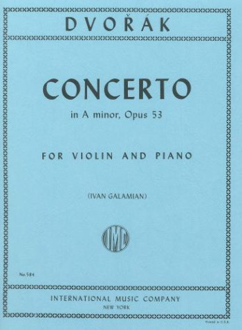 Concerto A Minor Op53: Violin and Piano (International)