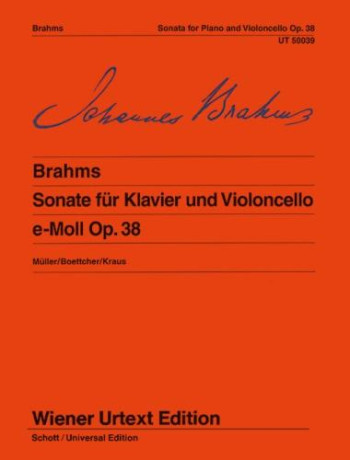 Sonata E Minor No.1 Op.38: Cello & Piano (Wiener Urtext)