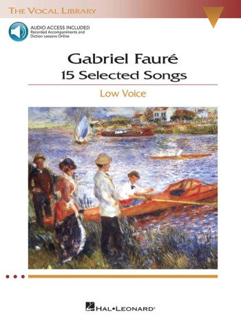 15 Selected Songs: Vocal: Low Voice: The Vocal Library: Book & Online Audio