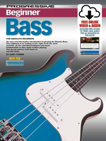 Progressive Beginner Bass Guitar: Book & Audio