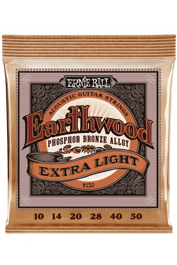 Ernie Ball Earthwood Acoustic Guitar P2150 Phosphor Bronze Extra Light 10-50