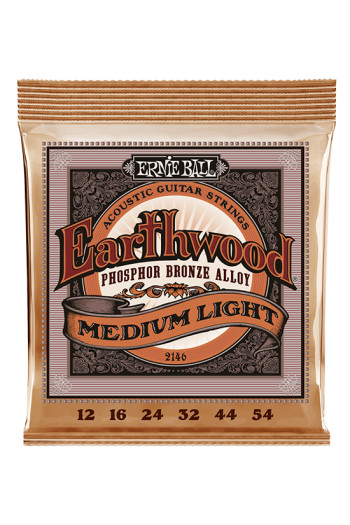 Ernie Ball Earthwood Acoustic Guitar 2146 Phosphor Bronze Medium-Light 12-54