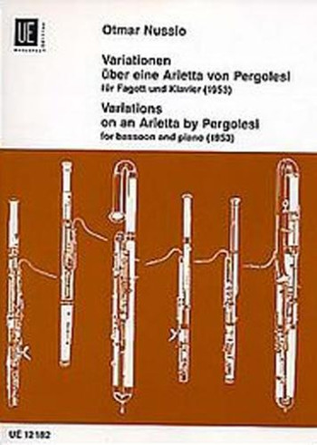 Variations On An Arietta By Pergolesi: Bassoon  & Piano (Universal)