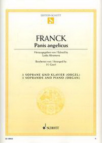 Franck: Panis Angelicus: Vocal: 2 Sopranos and Piano Or Organ (Geerl)