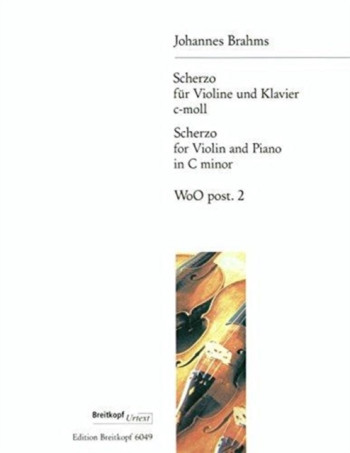 Scherzo C Minor: Violin & Piano (Breitkopf)