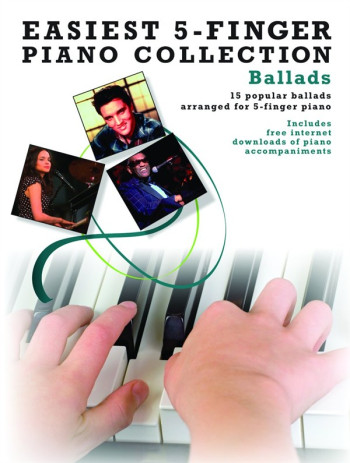 Easiest 5 Finger Piano Collection: Ballads: 15 Popular