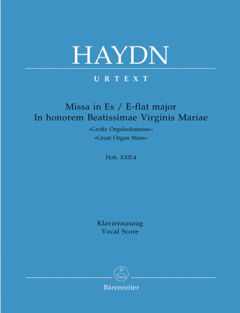 Great Organ Mass E Flat Major: Vocal Score (Barenreiter)