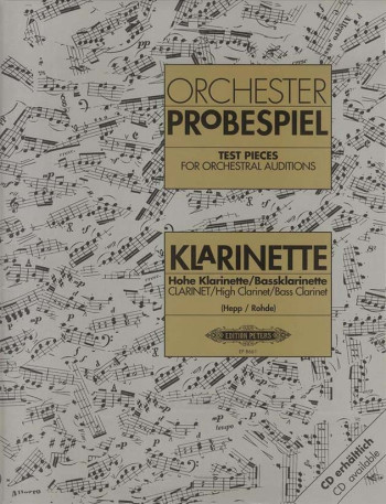 Test Pieces For Orchestral Auditions Clarinet (Orchester Probespiel) (Peters)