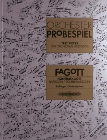 Test Pieces For Orchestral Auditions Bassoon (Orchester Probespiel) (Peters)