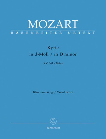 Kyrie In D Minor: Kv341: Vocal Score (Barenreiter)