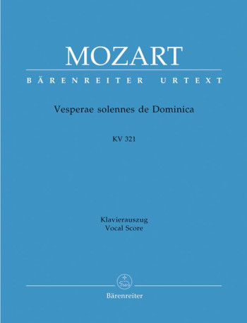 Vesperae Solennes De Dominica: Kv321: Vocal Score (Barenreiter)