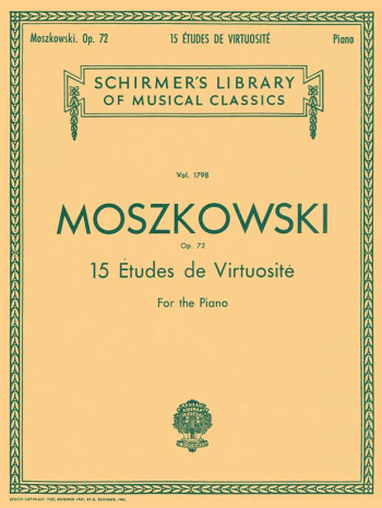 15 Etudes Virtuosite: Op.72: Piano (Schirmer)