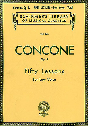 50 Lessons Op.9: Low Voice Vocal (Schirmer)