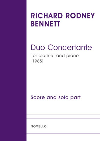 Duo Concertante  (1985): Clarinet & Piano (Novello)