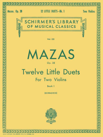 12 Little Duets Op38: Vol1: 1-6: Violin Duet