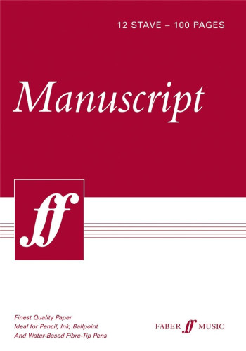 Manuscript: 12 Stave 100 Page A4  (Faber)