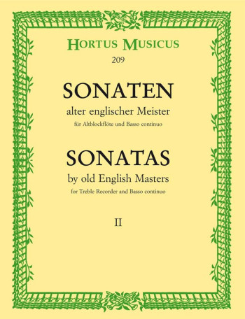 Sonatas By Old English Masters: 2: Treble Recorder and Piano