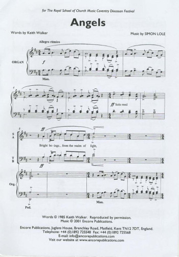 Angels Vocal SATB (Encore)