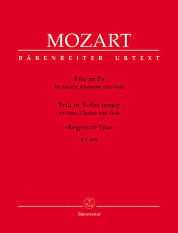 Trio Eb K498: Kegelstatt: Clarinet Viola & Piano