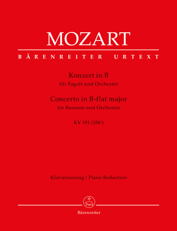 Bassoon Concerto Bb Major Kv191: Bassoon & Piano (Barenreiter)