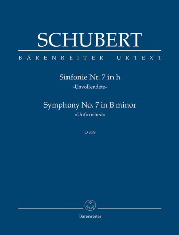 Symphony No.7: B Minor : Unfinished: D759Study score (Barenreiter)