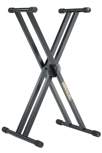 Hercules Ez Lok Double Brace Keyboard Stand KS120B