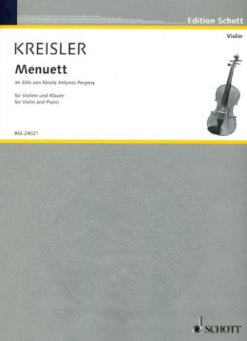 Menuett Popora: Violin and Piano