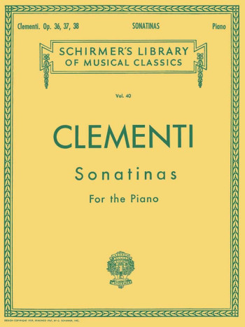 12 Sonatinas Op.36, 37 and 38: Piano (Schirmer)