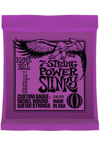 Ernie Ball Electric Guitar 2620  - 7 String Power Slinky 11-58