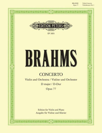 Concerto D Major Op.77: Violin & Piano (Peters)