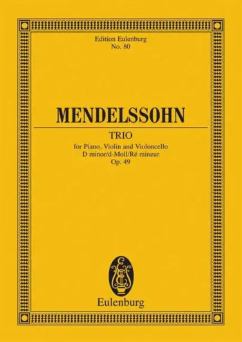 Trio Piano: D Minor: Op49: Miniature Score